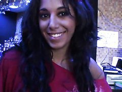 Sexy Latin Bartender Gia Steel Gets a Cumshot on Her Ass In POV Vid