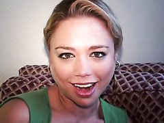 Horny Blonde Latina Victoria W Gets a Facial After Anal