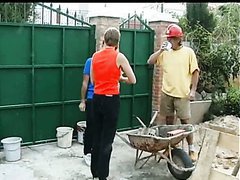 Horny Mature Taking On Two Big Cocks Outdoors