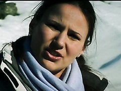 Double Penetrating Brunette Claudia Rossi Outdoors On the Mountains