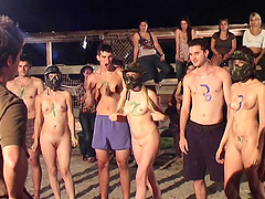 She runs in public naked then gets fucked in her dorm