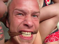 Horny blonde loves interracial sex as seen in this video