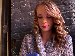 Blistering Blonde Pornstar Wiping Off Facial Cumshot Behind The Scenes