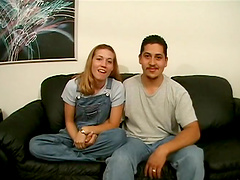 Lovely porn sweetheart Kamy gets banged with a hot cumshot