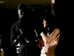 Extraordinary bang scene with a naughty porn brunette hottie Aja in action