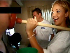 Hot blowjob scene with naughty porn hottie Sky Lopez in action