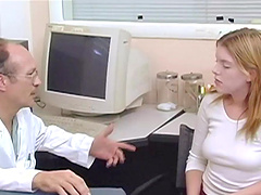 Doctor and cute patient have a very intimate relationship