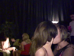 A steamy lesbian party going on in this video