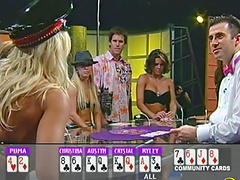 Angelic pornstar in a thong showcases her natural tits in a reality shoot