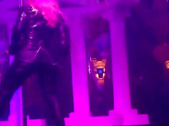 A sexy stripper gets fully nude and dances on stage