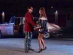 Sex bomb gets her cunt licked and fucked in bed in white lingerie