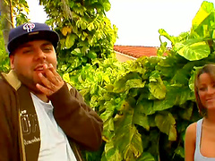 Hot babe pleasing herself with a sex toy inserted in her cunt