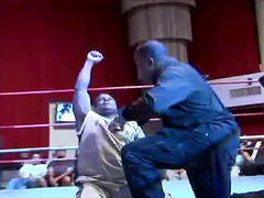 Reality story with wrestling match occurring in the ring