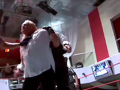 Reality story with wrestling match occurring in the ring