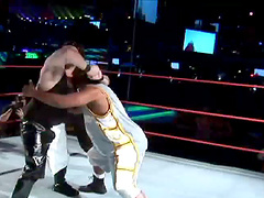 Sexy lesbian wrestling in hot girl on girl action in the ring