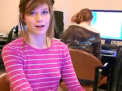 Cute amateur girls in tight shorts flashing their asses