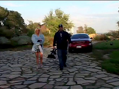 Stunning porn angel gives hard dick a good blowjob