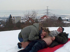 Lovely porn amateur sweetheart Paulina gives huge cock a hot blowjob