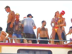 Sexy porn bikini hotties display seductive body in a hot erotic outdoor action