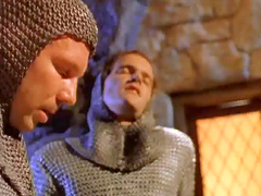 Blonde Wendi Knight in stockings gets facial cumshot in a MMF DP shoot