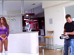 Erotic and sexy scene with a hot and horny porn solo sweetheart in action