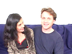 Sweet milf cowgirl gets fucked in interracial doggystyle gangbang