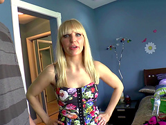 Fabulous lesbian babes with small tits drill their assholes with toys