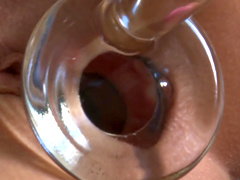 Randy anal babe enjoys toy fucking her ass in solo masturbation