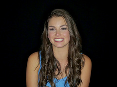 Amazing brunette with long hair displaying her nice ass then getting her hairy pussy licked