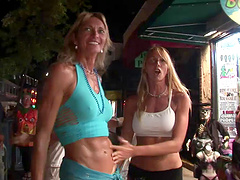 Erotic and sexy outdoor scene with a hot and horny porn sweetheart in action