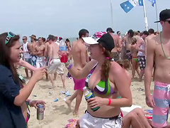 Naughty hot ass chick plays pussy in a hot and horny outdoor erotic scene