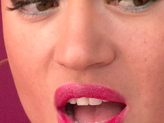 Ravishing brunette in sexy fishnet stockings getting her asshole drilled hardcore  by a big cock