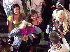 Enchanting amateur babes displaying her nice in reality party shoot