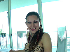 Nasty dildo banging with a naughty and horny hot ass tranny Selina Malone