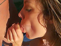 Delectable babes enjoy getting hammered doggy style in a wild foursome