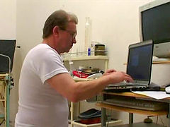 Dainty amateur cowgirl with natural tits gives a blowjob then gets hammered hardcore