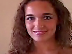 Sexy amateur chick with nice tits in POV enjoys getting face fucked