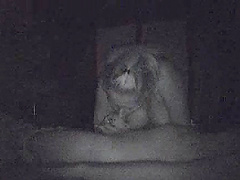 Hot babe sucking dick and giving handjob in homemade video