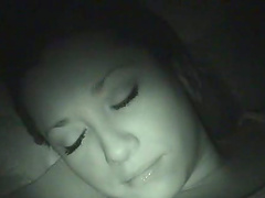 Babe gets her pussy fucked after rubbing dick on her mouth