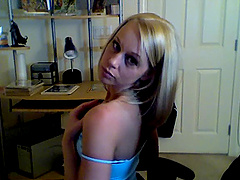 Randy slut in miniskirt shows off her cunt and ass on webcam