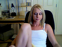 Horny babe shows nice ass in miniskirt and thong over webcam