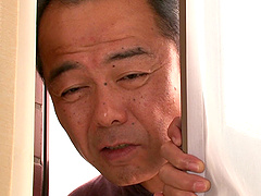 Old guys watches as Asian babe finger fucks er pussy in masturbation