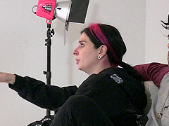 Punk pornstars Joanna and Moreta behind the scenes