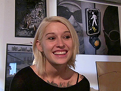 Pornstars Nicole and Joanna go behind the scenes with a beard guy