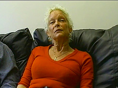 Surprisingly fit granny gobbles knob and takes a pounding