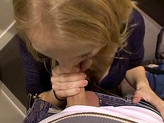 Nothing is better that a randy slut on her knees sucking cock