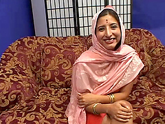 Ugly Indian bitch enjoys a hardcore threesome with two studs