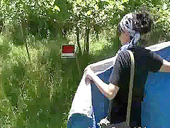 Prone bone and doggystyle fucking in the local forest with a cutie