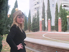 Chick slips out of her cowgirl boots to model her pretty feet