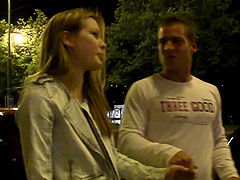 Teen teases and strokes him before letting his cock inside her